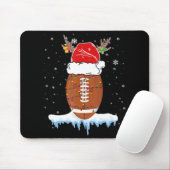 Weihnachts Fußball Weihnachtsmannmütze Merry Xmas Mousepad (Mit Mouse)