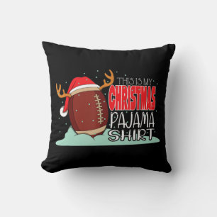 Weihnachts Fußball Weihnachtsmannmütze Spaß Sport Kissen