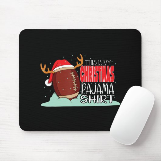 Weihnachts Fußball Weihnachtsmannmütze Spaß Sport  Mousepad (Mit Mouse)