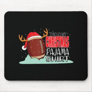 Weihnachts Fußball Weihnachtsmannmütze Spaß Sport  Mousepad