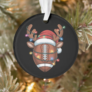 Weihnachts-Fußballfan Santa Hut Sport Xmas  Ornament