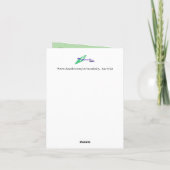 Weihnachts G Card: Joyeux Noël Feiertagskarte (Rückseite)