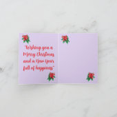 Weihnachts-G-Karte: Weihnachten - Neues Jahr (Innenseite)