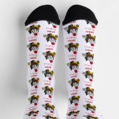 Weihnachts-Gabelstapler Socken (Oben)