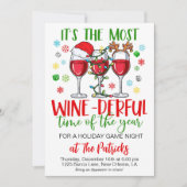 Weihnachts-Game-Night-Party Einladung (Vorderseite)