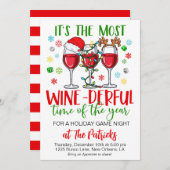 Weihnachts-Game-Night-Party Einladung (Vorne/Hinten)