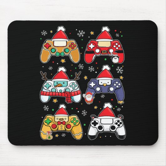 Weihnachts-Gamer-Controller Xmas Gaming Männer Jun Mousepad (Vorne)