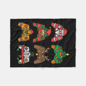 Weihnachts-Gamer-Controller Xmas Gaming Men Boys K Fleecedecke (Vorderseite (Horizontal))