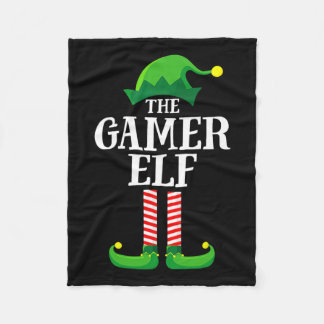 Weihnachts-Gamer Elf Matching Familiengruppe Chris Fleecedecke
