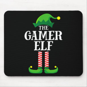 Weihnachts-Gamer Elf Matching Familiengruppe Chris Mousepad