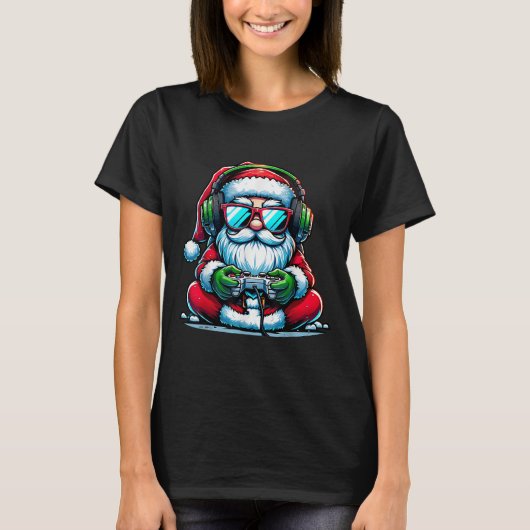 Weihnachts-Gamer-Jungs-Videospiel Weihnachten Weih T-Shirt (Vorderseite)