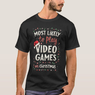 Weihnachts-Gamer Vibes wird am ehesten Video spiel T-Shirt