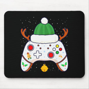 Weihnachts-Gamer-Videospiel-Controller Gamepad Mousepad