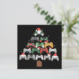 Weihnachts-Gaming-Baum-Gamer-Geschenke Xmas-Gesche Feiertagskarte