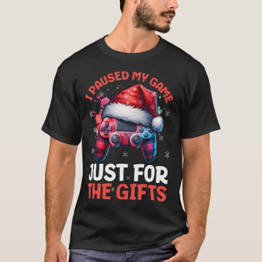 Weihnachts-Gaming Xmas Video Games Boys T-Shirt (Vorderseite)