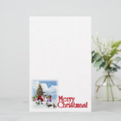 Weihnachts-Gänse Briefpapier (Stehend Vorderseite)