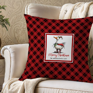 Weihnachts-Gänse-Humor-Wurf-Kissen-Kunst Kissen