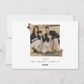 Weihnachts-Garland-Foto Ferienwohnung Feiertagskarte (Rückseite)