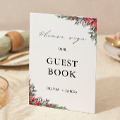 Weihnachts-Gästebuchvorschrift Einladung