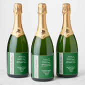 Weihnachts-Gastgeschenk Schaumweinetikett (Flaschen)