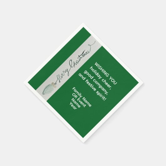 Weihnachts-Gastgeschenk Serviette (Ecke)