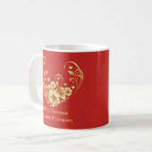 Weihnachts-Gastgeschenk-Tasse Kaffeetasse (Vorderseite Links)