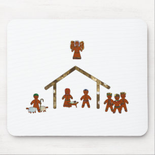 weihnachts-gebäck Krippenszene Mousepad