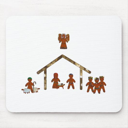 weihnachts-gebäck Krippenszene Mousepad (Vorne)