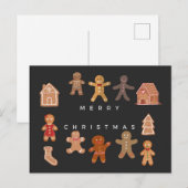 Weihnachts-Gebäck Postkarte (Vorne/Hinten)