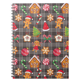 Weihnachts-Gebäckhaus-Keks-Notizbuch Notizblock
