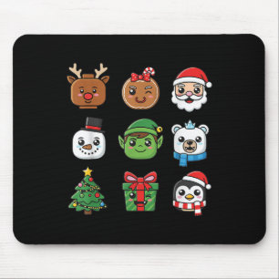 Weihnachts Gebäude Brick Heads Youth Kids Christma Mousepad
