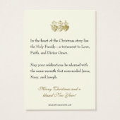 Weihnachts-Gebetskarten Krippe Jesus Mary Joseph (Rückseite)