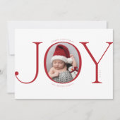 Weihnachts Geburtshaus-Ankündigung Urlaub Fotokart Feiertagskarte (Vorderseite)