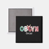 Weihnachts-Geburtshelfer-Crew Geburtshelfer Ob Gyn Magnet (Vorderseite/Rückseite)