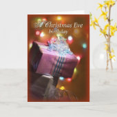 Weihnachts Geburtstag Gegenwart Karte (Gelbe Blume)