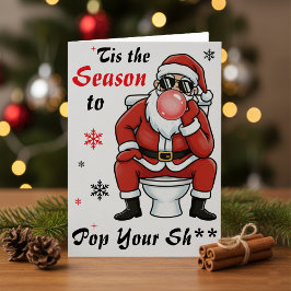 Weihnachts Geburtstag Santa Claus Sonnenbrille Lus Karte