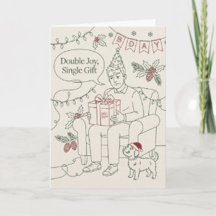 Weihnachts-Geburtstags-Humor Geburtstag Karte