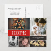 Weihnachts-Geburtstagsankündigung für Baby Feiertagspostkarte (Vorne/Hinten)