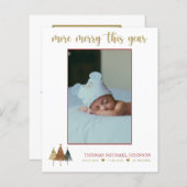 Weihnachts-Geburtstagskarte (Vorne/Hinten)