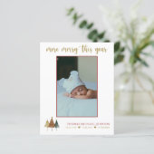 Weihnachts-Geburtstagskarte (Stehend Vorderseite)