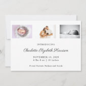 Weihnachts-Geburtstagskarte Foto Dankeskarte (Rückseite)