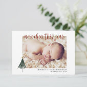 Weihnachts-Geburtstagskarte Foto Einladung (Stehend Vorderseite)