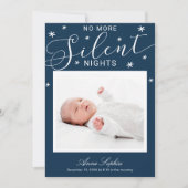 Weihnachts-Geburtstagskündigung nicht mehr still Feiertagskarte (Vorderseite)