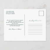 Weihnachts-Geburtstagskündigung nicht mehr still Feiertagspostkarte (Rückseite)