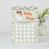 Weihnachts Geburtstagsparty Bingo Game Card Einladung (Stehend Vorderseite)