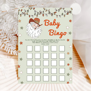 Weihnachts Geburtstagsparty Bingo Game Card Einladung