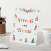 Weihnachts-Geburtstagsparty Süßigkeiten und Lecker Sockelschild (In SItu)