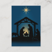 Weihnachts-Gedenkkarte Visitenkarte (Vorderseite)