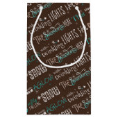 Weihnachts-Gedicht-Muster ID593 der Saison Kleine Geschenktüte (Rückseite)