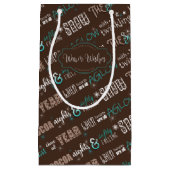 Weihnachts-Gedicht-Muster ID593 der Saison Kleine Geschenktüte (Vorderseite)